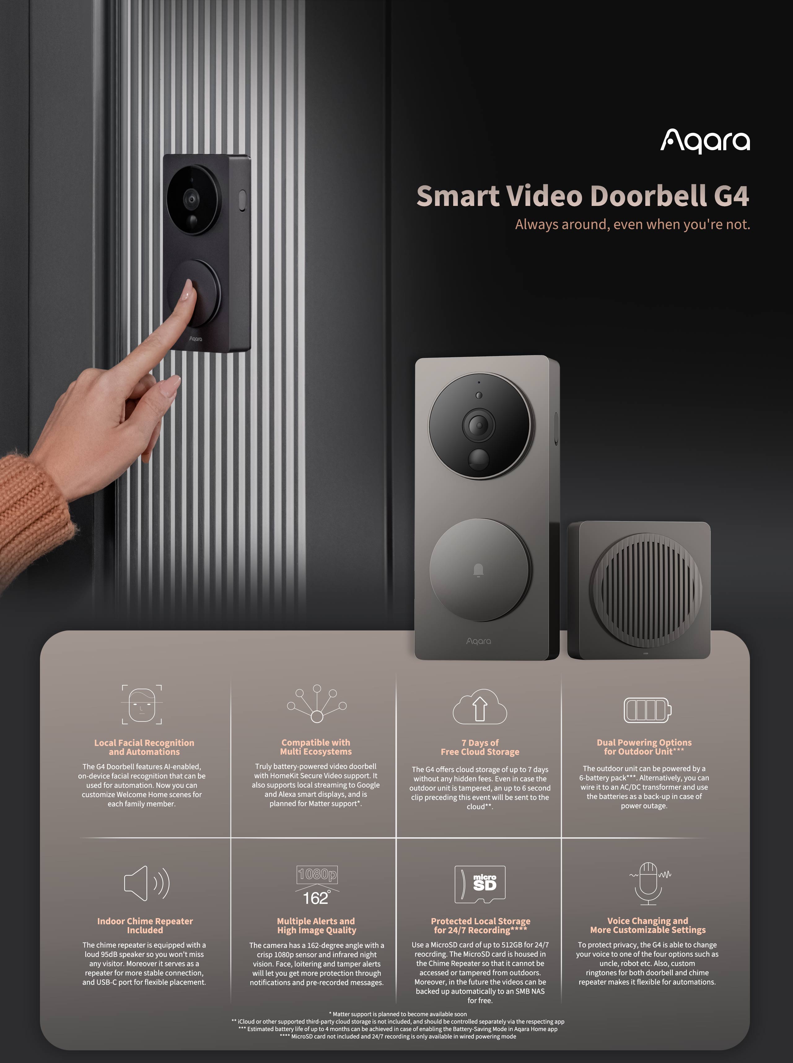  Smart Video Doorbell G4 - Triple Network