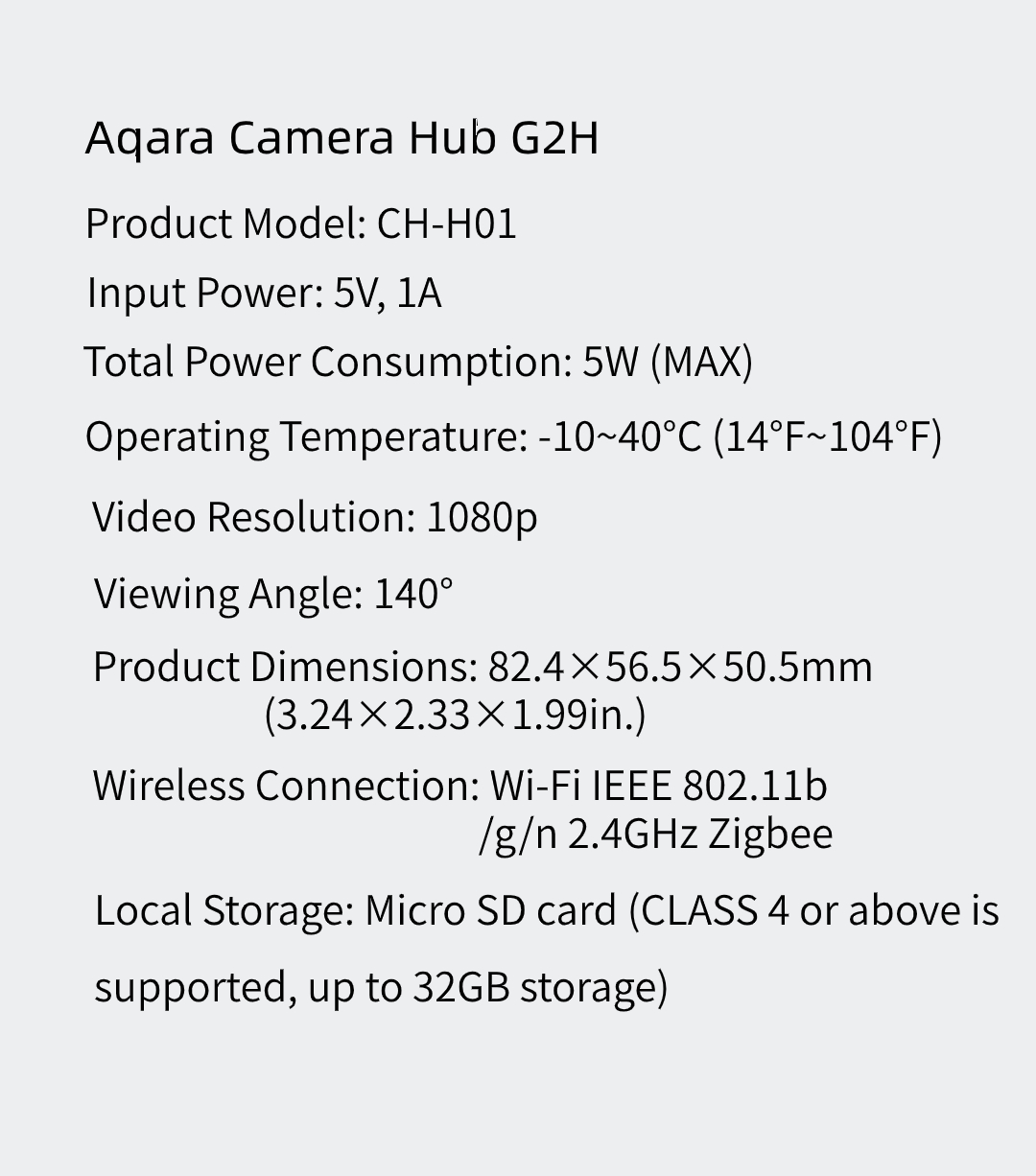 Aqara Camera Hub G2h