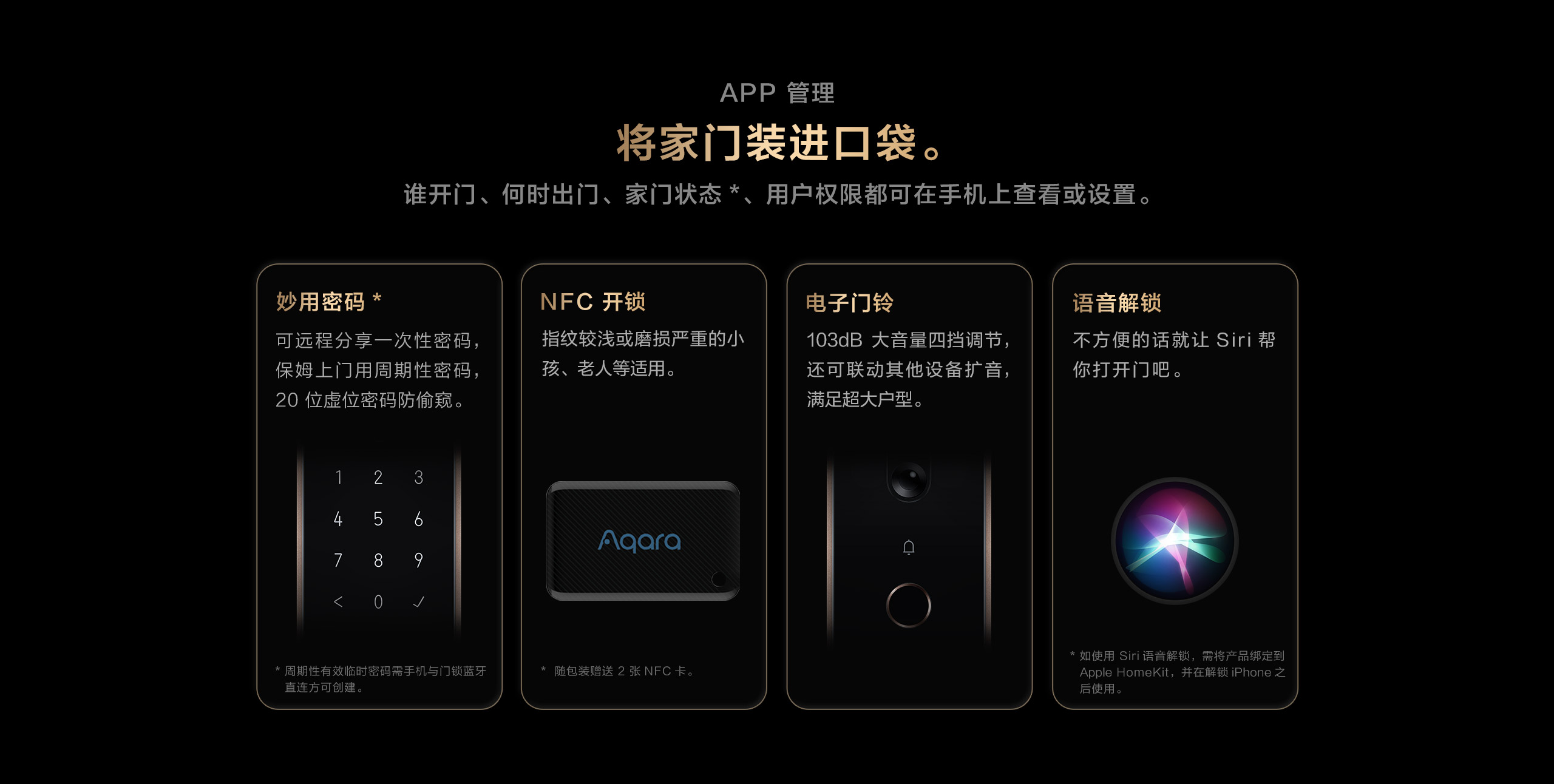 全自动智能猫眼锁 H100- Aqara 全屋智能